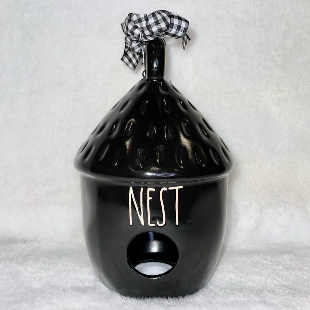 Rae Dunn Black Nest Acorn Birdhouse